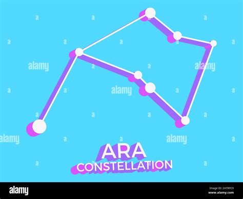 S Mbolo De La Constelaci N De Ara D Icono De Constelaci N En Estilo