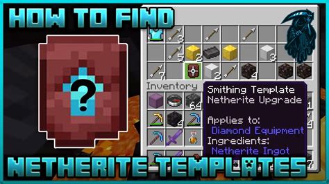 How To Find A Netherite Template In Minecraft Youtube