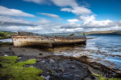 Ship Wreck Beach At Isle Of Mull Isleofmull Scotland Uk