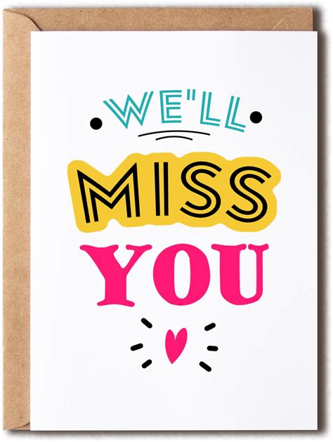 Cute Colleague Going Away Cardfarewell Cards For