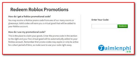 Code Roblox Cách Nhận Và Nhập Tcode Game Roblox Tháng 122020