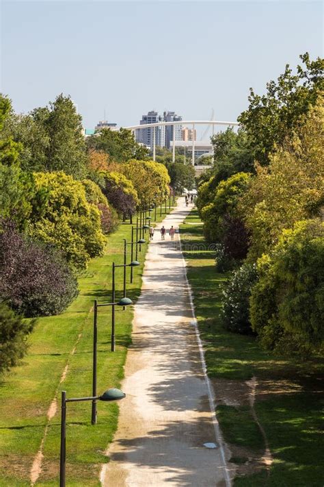 Turia gardens in Valencia stock image. Image of tourism - 187948219