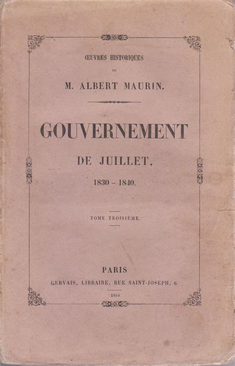 Histoire de la Chute des Bourbons 1815 1830 1848 tome sixième