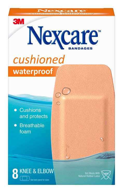 Nexcare Active Waterproof Bandages Knee And Elbow 8 Count Walmart