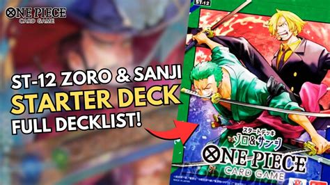 St Zoro Sanji Starter Deck Full Decklist One Piece Card Game