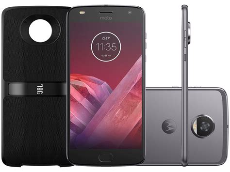 Smartphone Motorola Moto Z Play Sound Edition Gb Platinum Dual