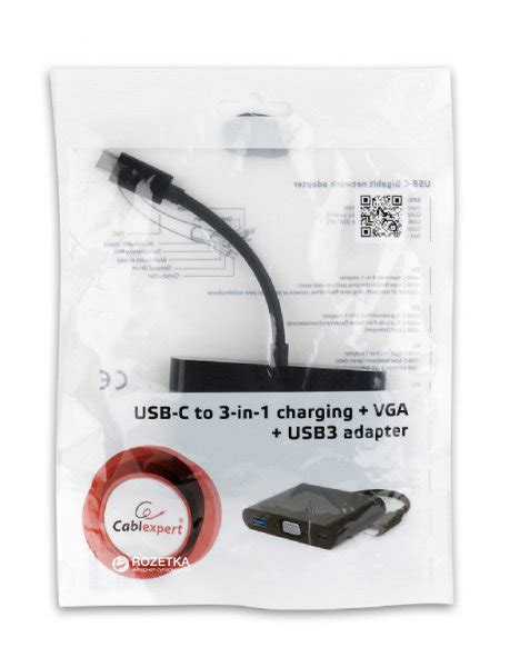 Cablexpert Usb C To In Charging Vga Usb A Cm Vga In