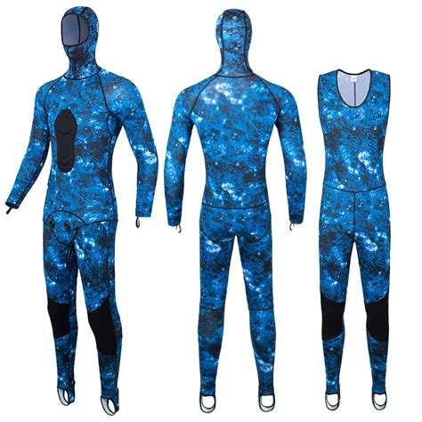 Camo Spearfishing Wetsuit Manufacturer Lycra Fullsuit Wetop