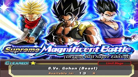 All Extreme Color Vs Stage Gohan Beast Supreme Magnificent Battle