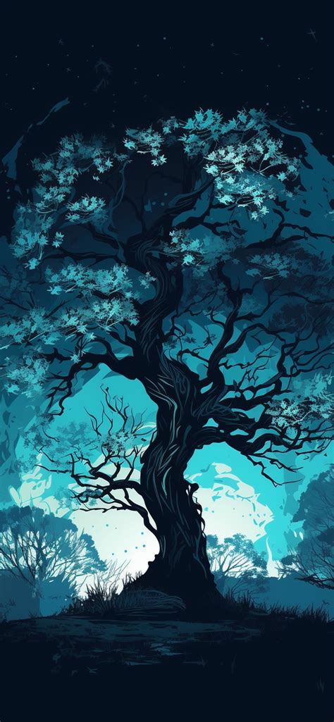 Blue Tree Wallpapers - Wallpaper Cave