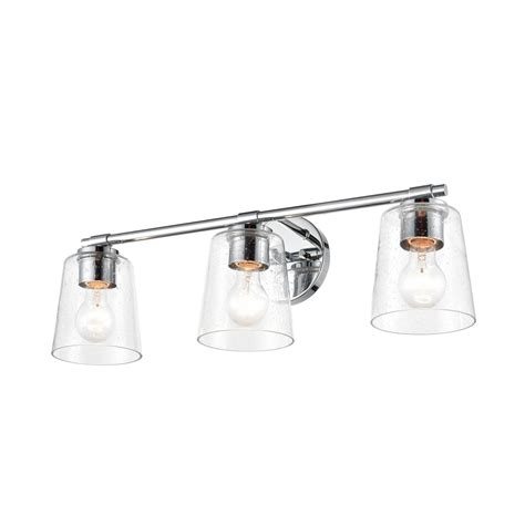 Millennium Lighting 3 Light Bathroom Vanity Fixture With Clear Seeded