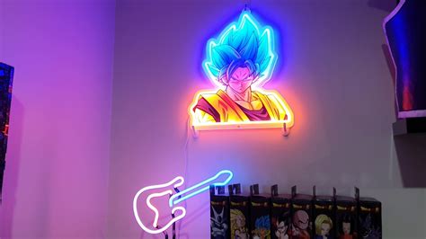 Dragon Ball Super Ssgss Goku Neon Led Lamp Youtube