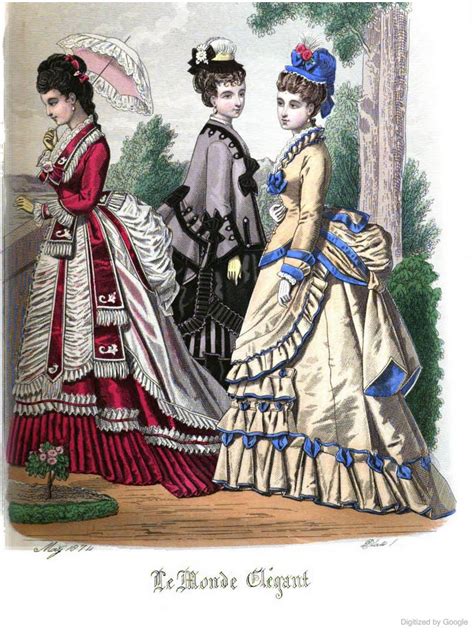 Le Monde Elégant 1874 May Historical fashion Fashion plates