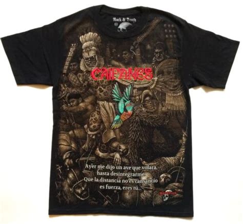 Caifanes T Shirt Rare Embroidered Logo Mexico Jaguares Tri Soda Stereo