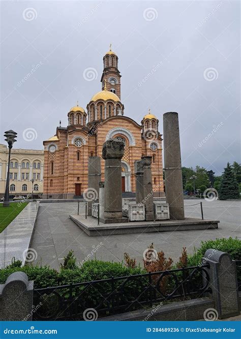 Christ the Savior Orthodox Church, Banja Luka, Bosnia Editorial Photo - Image of banja, castle ...