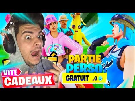 Live Fortnite Pp Cadeaux D Fil De Mode Fight Concours De Skins