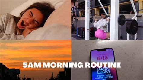 REALISTIC 5AM MORNING ROUTINE YouTube