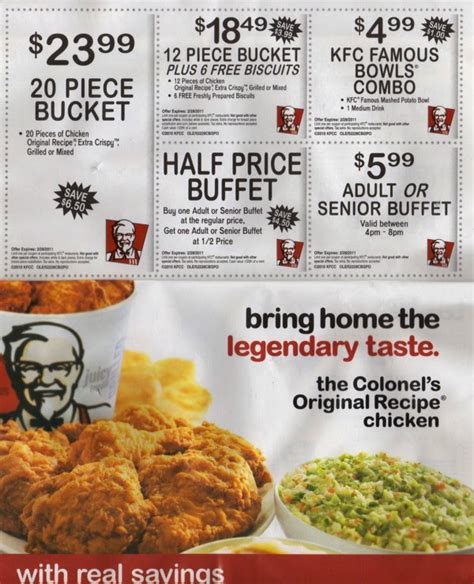 Note You Can Also Get This At Coupons For Kentucky Fried Chicken