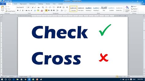 Tick Symbol In Word Ways To Insert Tick Or Cross Symbol In Word 6300 Hot Sex Picture