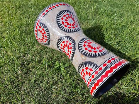 Дарбука инкрустированная "Цветы" Alexandria - DRUM SPACE