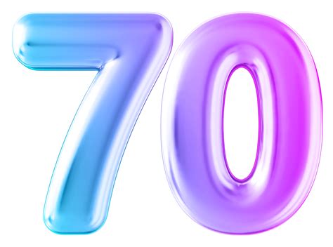 Gradient 3d Number 70 36304501 Png