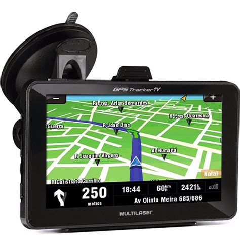 Gps Multilaser Polegadas Mapa Igo Atualizado Tv Digital