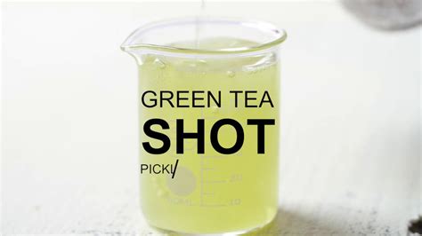 How To Make Green Tea Shots Youtube