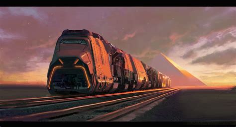 Artstation Daily Scifi Trains