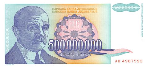 Yugoslavia Million Dinara Unc