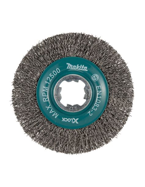 BROSSE CONIQUE X LOCK 115MM FILS ACIER ONDULÉS MAKITA D 73427