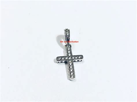 Authentic Pandora Silver Faith Cross Dangle Charm Pandora Bracelet