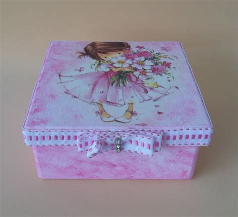 Caixa Em Mdf Decorada Decoupage Id Ias E Cores Decor Elo