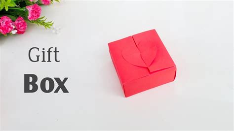 How To Make Easy Paper Box That Opens And Closes Heart Shape Paper