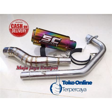 Jual Knalpot Sc Project Pelangi R V V Byson Gsx Vixion New R