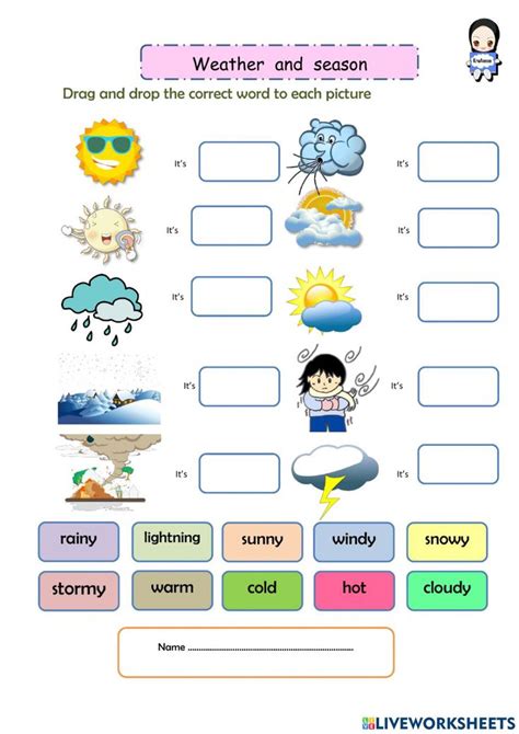 Weather And Seasons First Grade