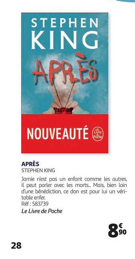 Promo Apr S Stephen King Chez Auchan Icatalogue Fr