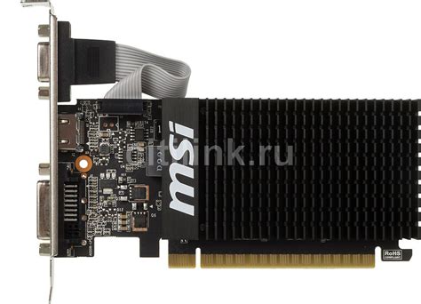 Видеокарта MSI NVIDIA GeForce GT 710 GT 710 1GD3H LP 1ГБ DDR3, Low ...