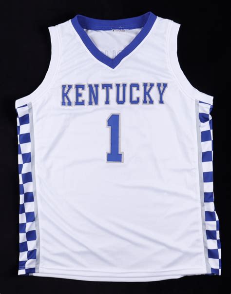 Jersey Team Signed By With John Calipari Jacob Toppin Daimion