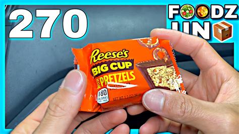 Reeses Big Cup With Pretzels Foodz Unbox 270 Youtube