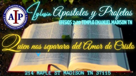 Quien Nos Separar Del Amor De Cristo Hno Natanael Gomez YouTube