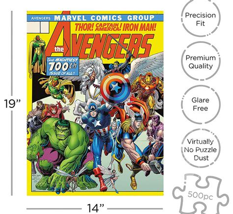 Aquarius Marvel Avengers Cover Puzzle 500pcs Puzzles Canada