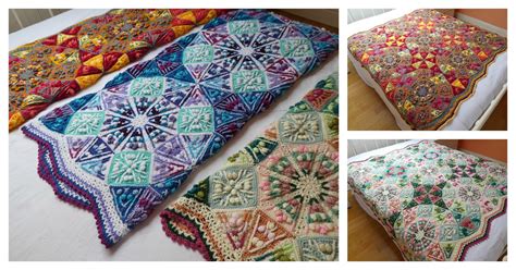 Amazing The Kaleidoscope Blanket Free Crochet Pattern Cool Creativities