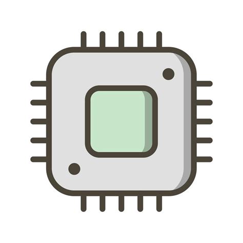 Icono De Procesador Vector Simple Chip Cpu Ilustraci N Del Vector The