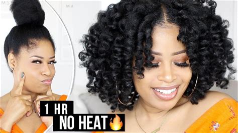 Ultra Defined Perfect No Heat Curls In 1 Hour Natural Hair Tutorial