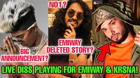 Emiway Deleted Story No 1 Trending Live Diss Playing For Emiway Kr Na