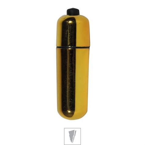 Cápsula Vibratória Power Bullet ST Dourado Único lojasacaso br Lingerie Sensual e Sex