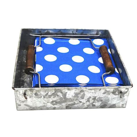 Gracie Oaks Galvanized Napkin Holder Wayfair