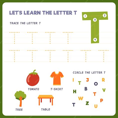 Free Letter T Worksheets For Preschool & Kindergarten | Kids - Worksheets Library