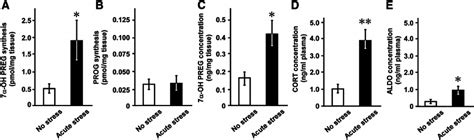 Effects Of Acute Restraint Stress On The Synthesis Of 7 ␣ Oh Preg A