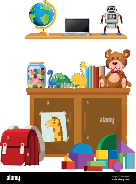 Children Toy On White Background Stock Vector Image And Art Alamy